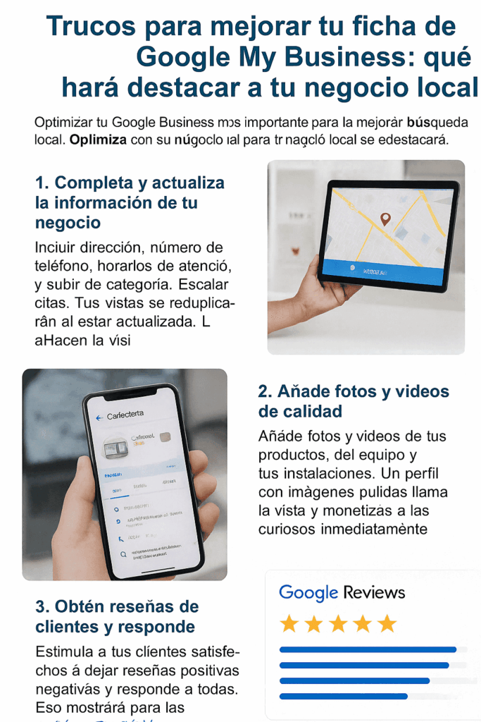 Optimización de ficha Google My Business paso a paso